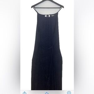 Gap Summer light weight Dress. Navy Blue spotted white . Size large.